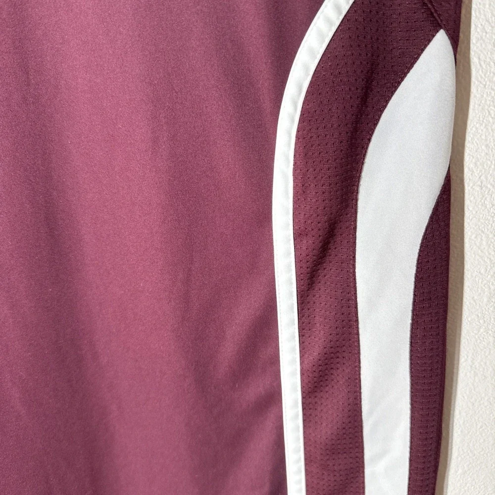 Adidas 2XT Practice Basketball Jersey Men Maroon White Mesh Performance Big Tall